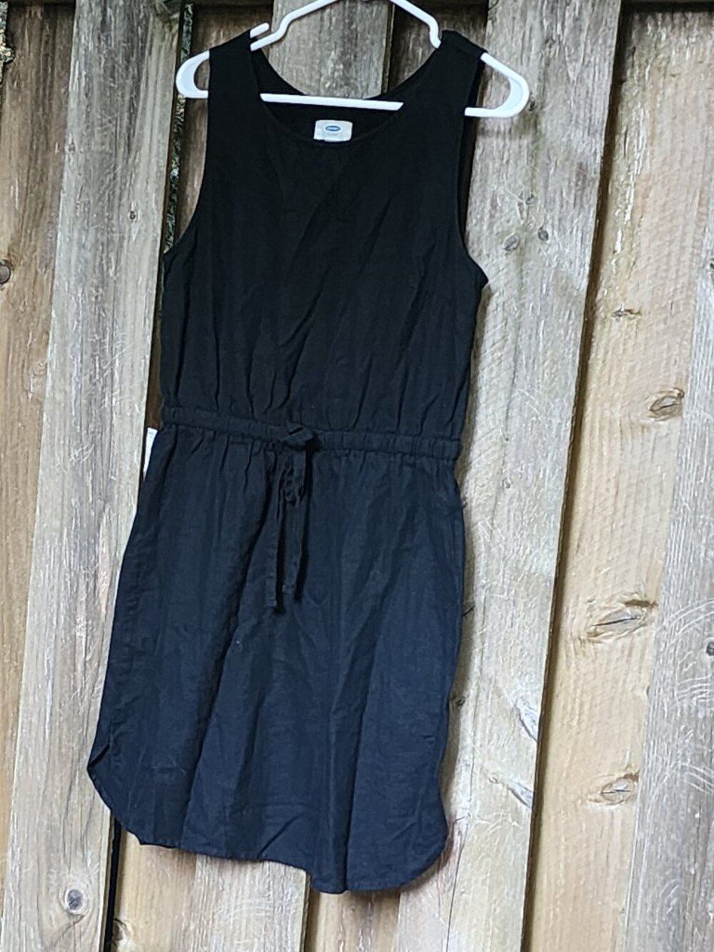 NWOT Old Navy Medium Black Linen mini dress